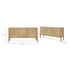 Pi Sideboard - Oak - Buffets & Sideboards Ethnicraft Loom Collection Dubai