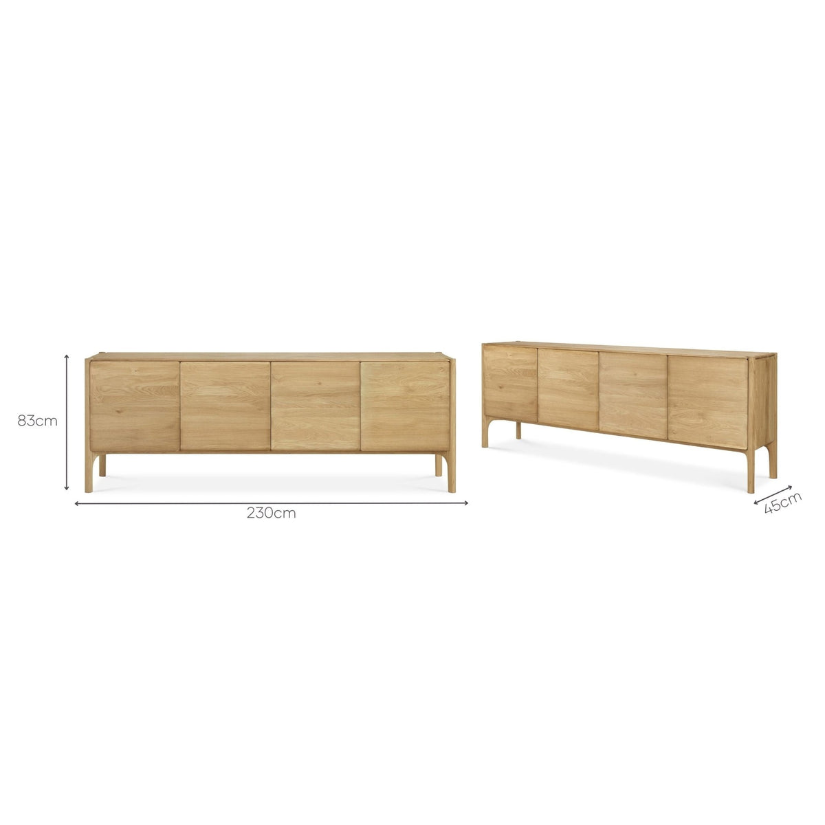 Pi Sideboard - Oak - Buffets & Sideboards Ethnicraft Loom Collection Dubai