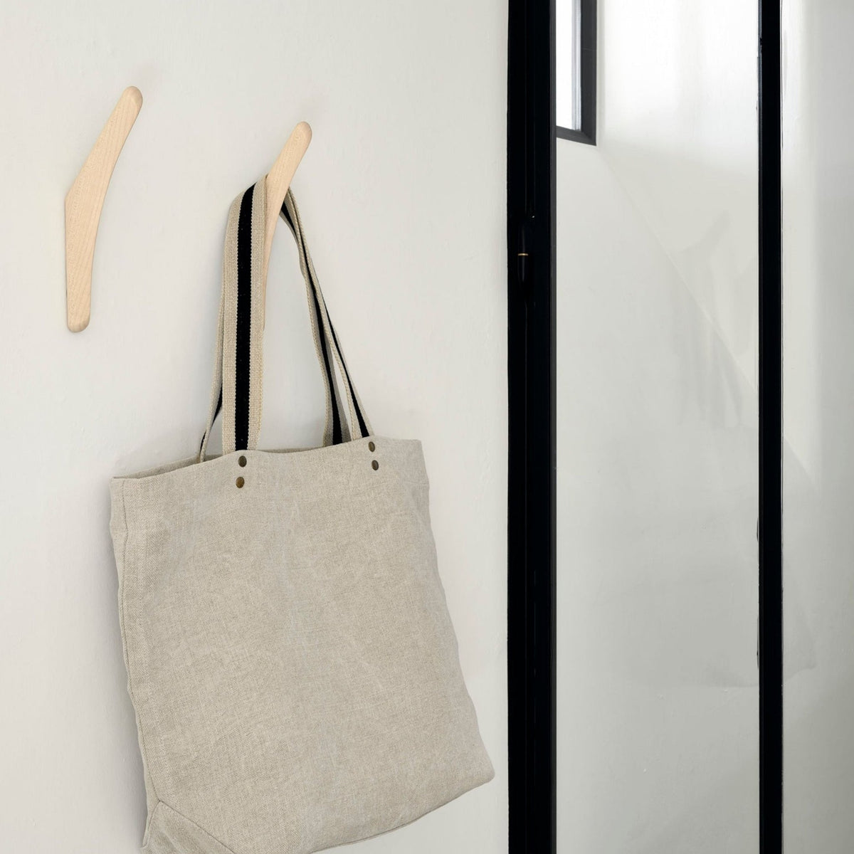 Pi Wall Hanger - Varnished Sycamore - Set Of 2 - Shelving Ethnicraft Loom Collection Dubai