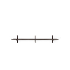 Pi Wall Shelf - Varnished Mahogany - Dark Brown - 1 Shelf - Shelving Ethnicraft Loom Collection Dubai