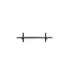 Pi Wall Shelf - Varnished Mahogany - Dark Brown - 1 Shelf - Shelving Ethnicraft Loom Collection Dubai