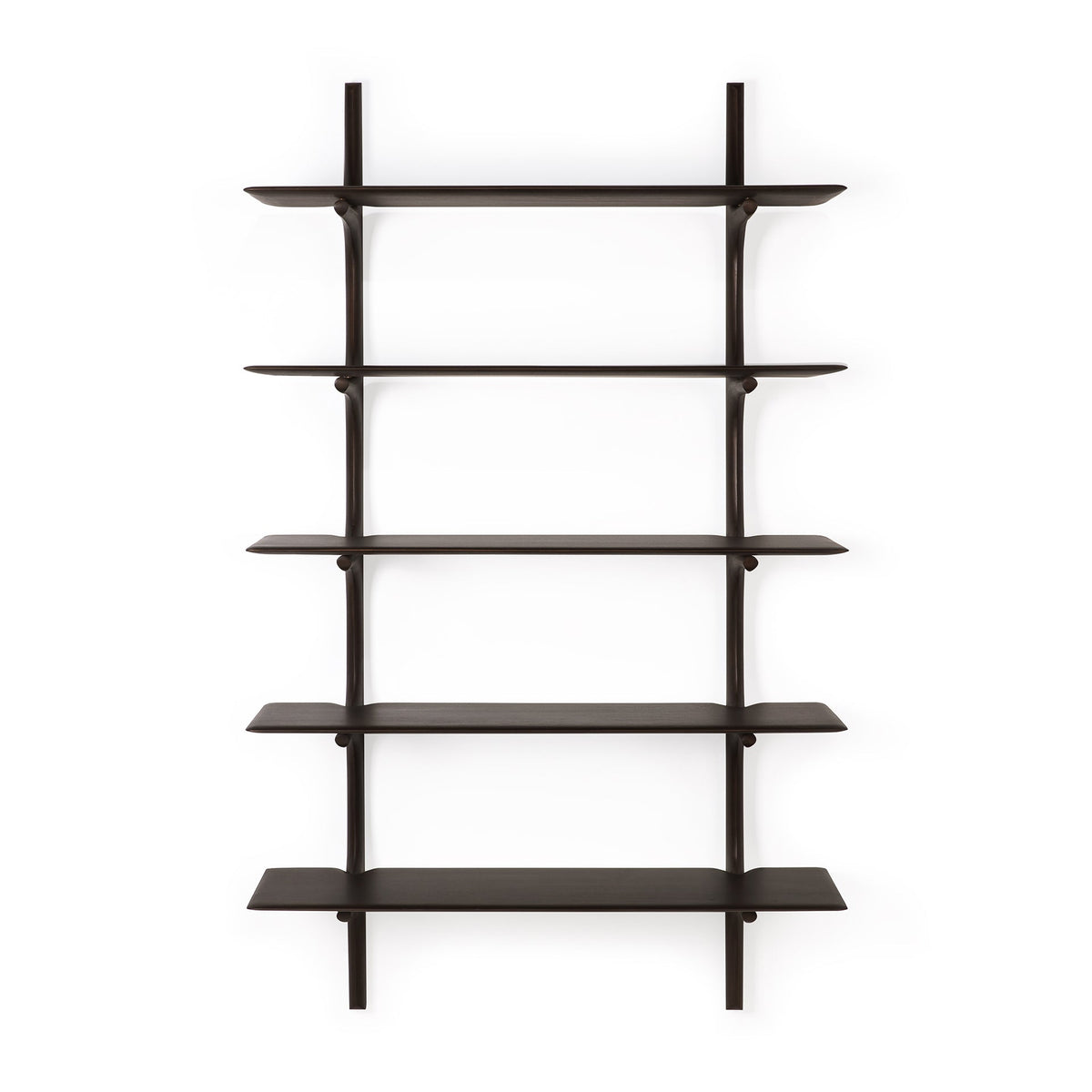 Pi Wall Shelf - Varnished Mahogany - Dark Brown