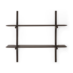 Pi Wall Shelf - Varnished Mahogany - Dark Brown