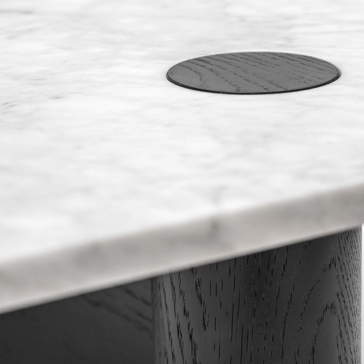 Pivot Coffee Table - Black Oak & Marble - Coffee Tables Natadora Loom Collection Dubai