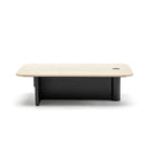 Pivot Coffee Table - Black Oak & Travertine - Coffee Tables Natadora Loom Collection Dubai