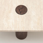 Pivot Coffee Table - Espresso Oak & Travertine - Coffee Tables Natadora Loom Collection Dubai