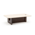 Pivot Coffee Table - Espresso Oak & Travertine - Coffee Tables Natadora Loom Collection Dubai