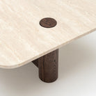 Pivot Coffee Table - Espresso Oak & Travertine - Coffee Tables Natadora Loom Collection Dubai