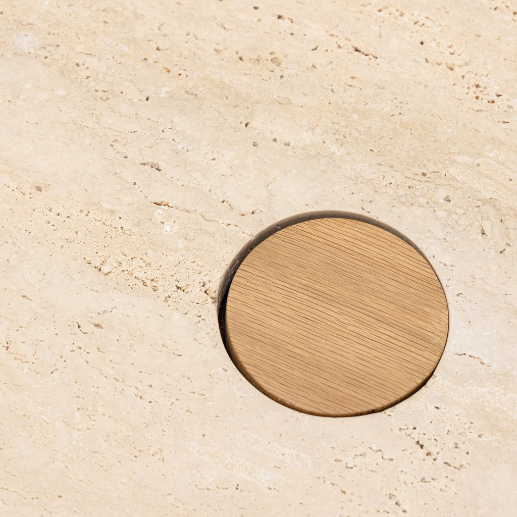 Pivot Coffee Table - Light Oak & Travertine - Coffee Tables Natadora Loom Collection Dubai