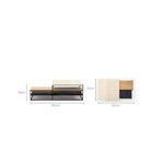 Podium Coffee Table - Travertine & Light Oak - Coffee Tables Tolv Loom Collection Dubai