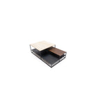 Podium Coffee Table - Travertine & Smoked Oak - Coffee Tables Tolv Loom Collection Dubai