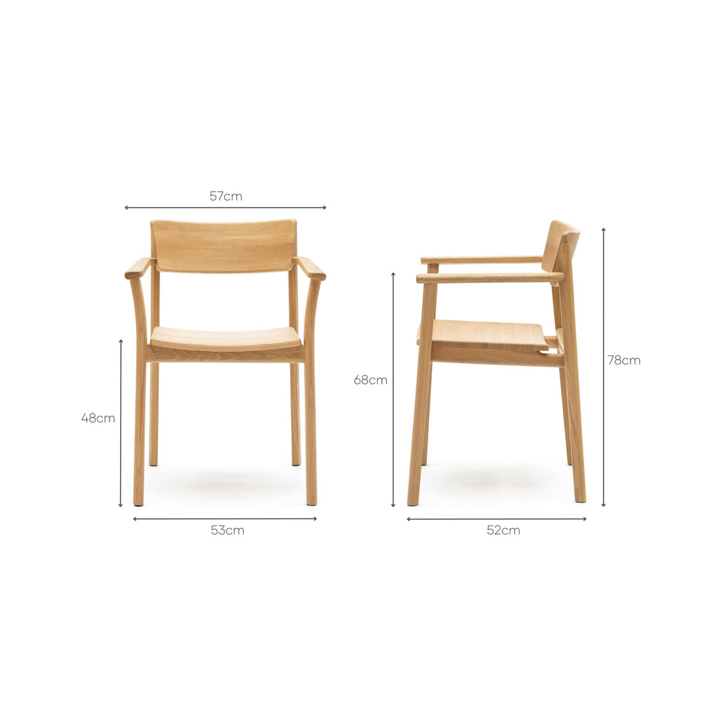 Poise Armchair - Light Oak - Loom Collection