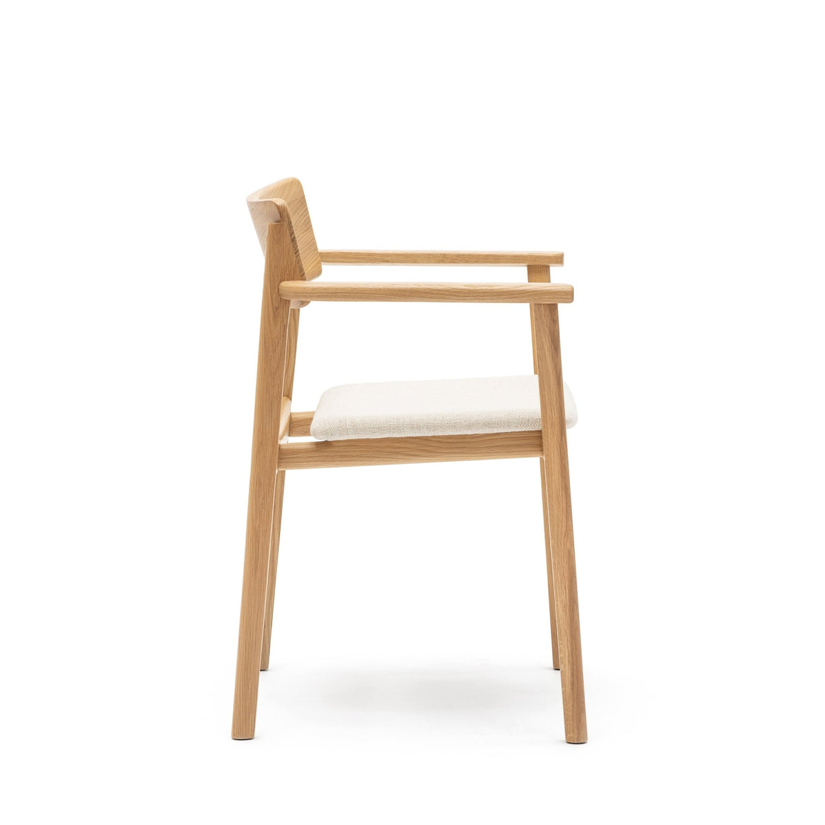 Poise Armchair - Light Oak & Oatmeal