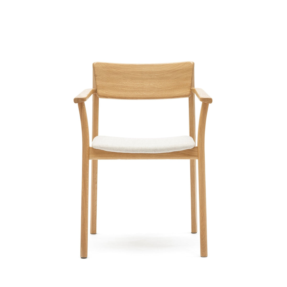 Poise Armchair - Light Oak & Oatmeal