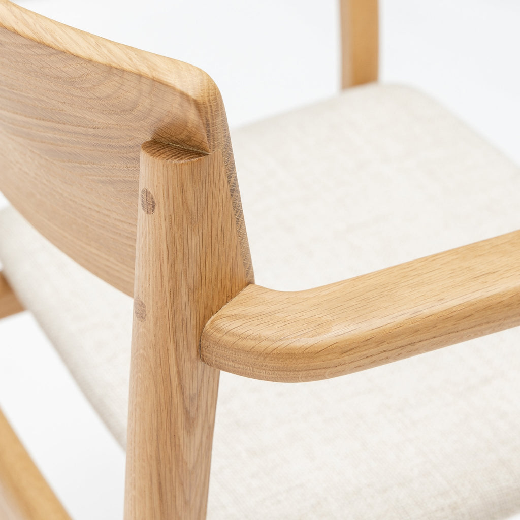 Poise Armchair - Light Oak & Oatmeal - Loom Collection