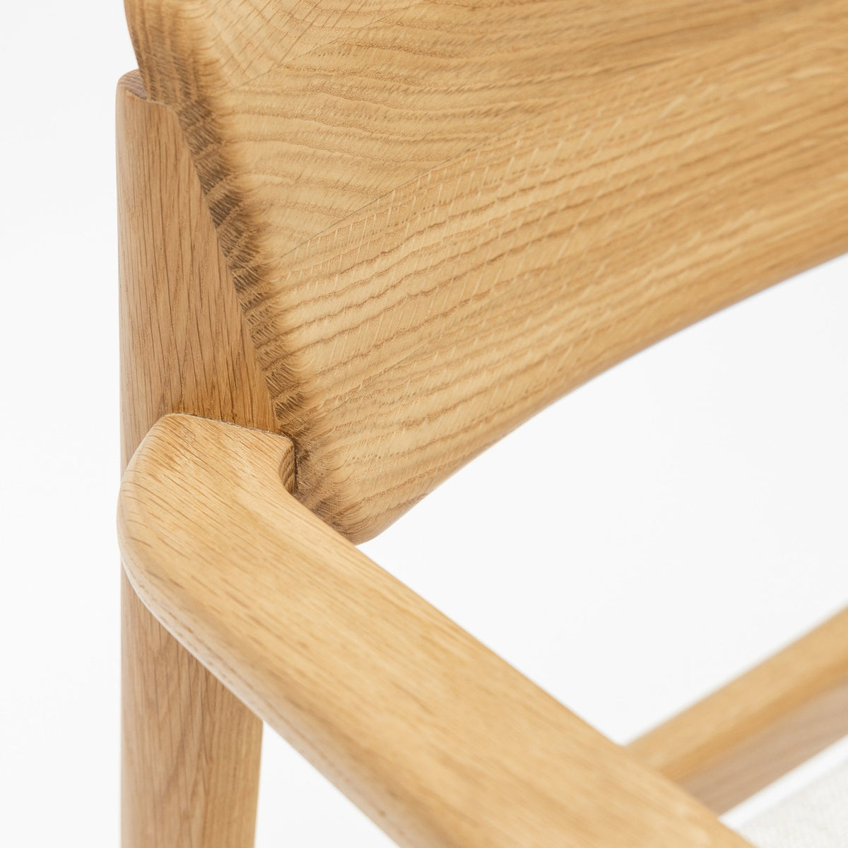 Poise Armchair - Light Oak & Oatmeal