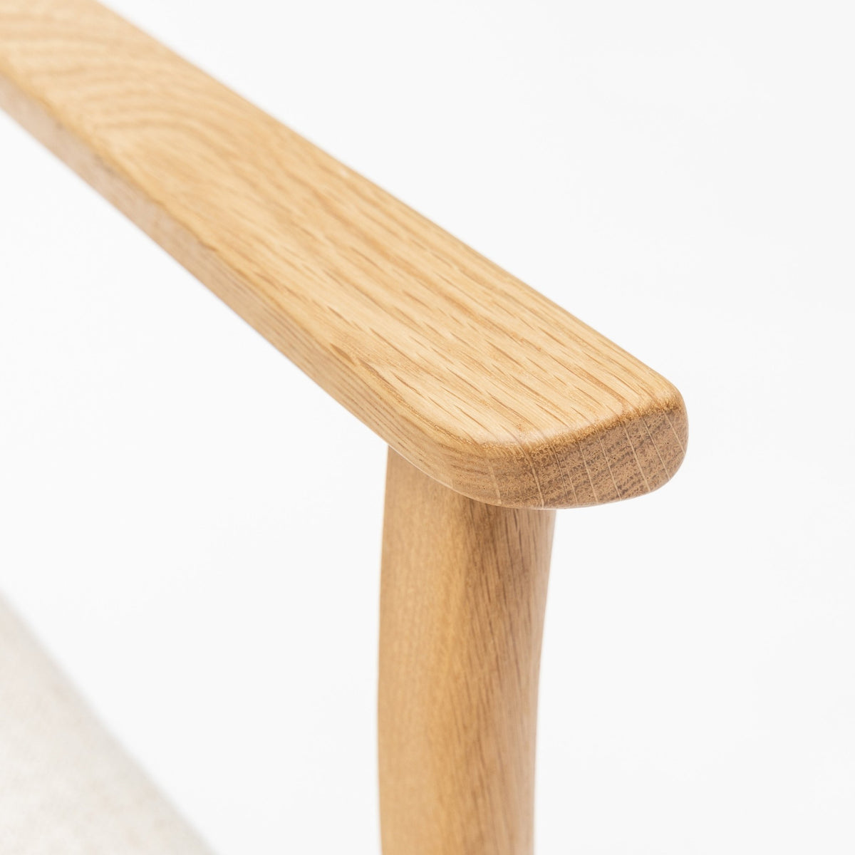 Poise Armchair - Light Oak & Oatmeal