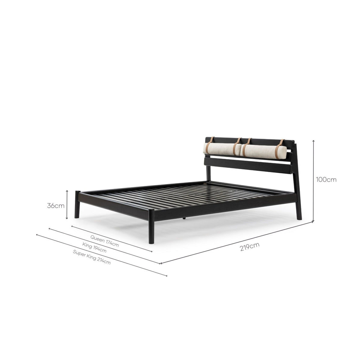 Poise Bed - Black Oak - Beds Tolv Loom Collection Dubai