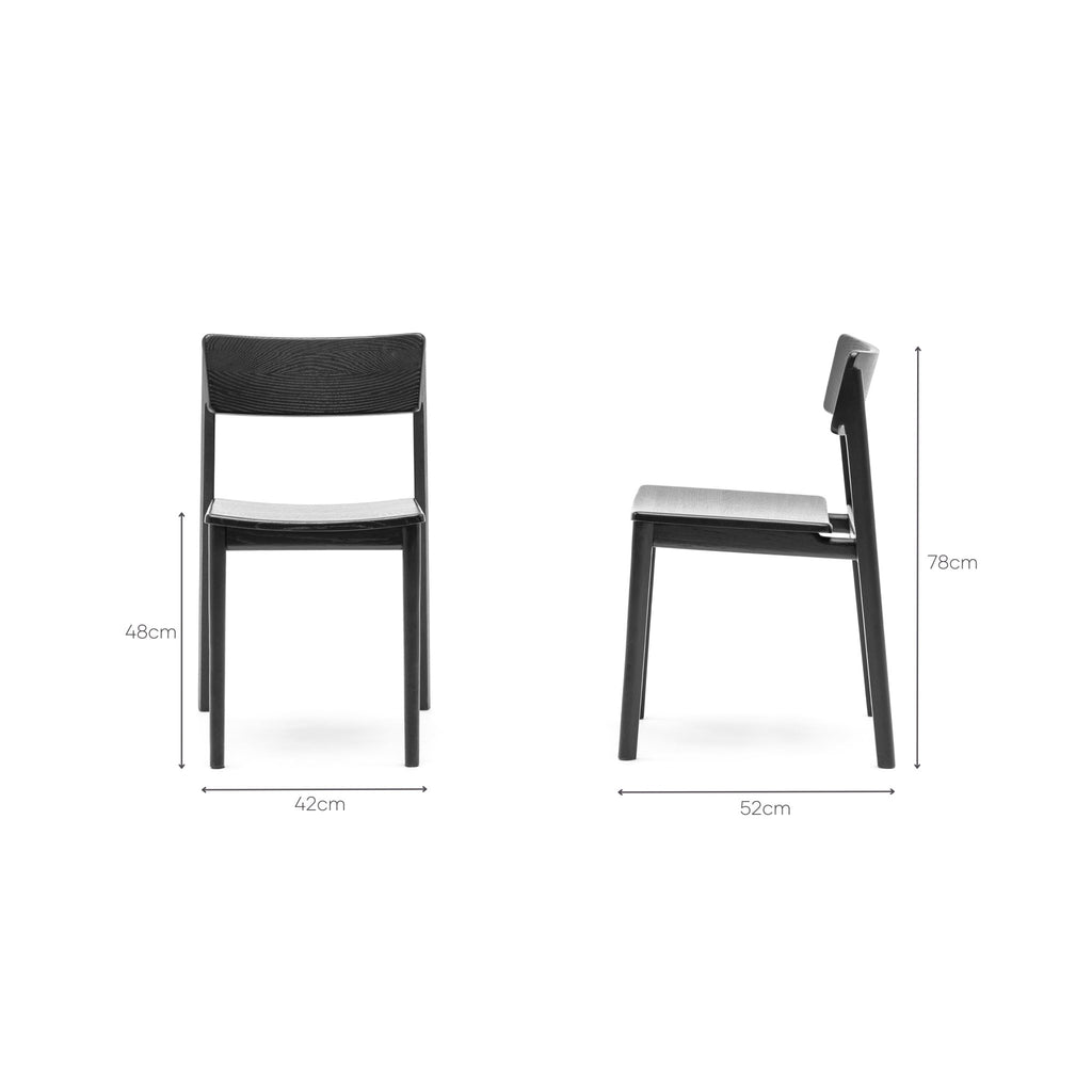 Poise Chair - Black Oak - Loom Collection