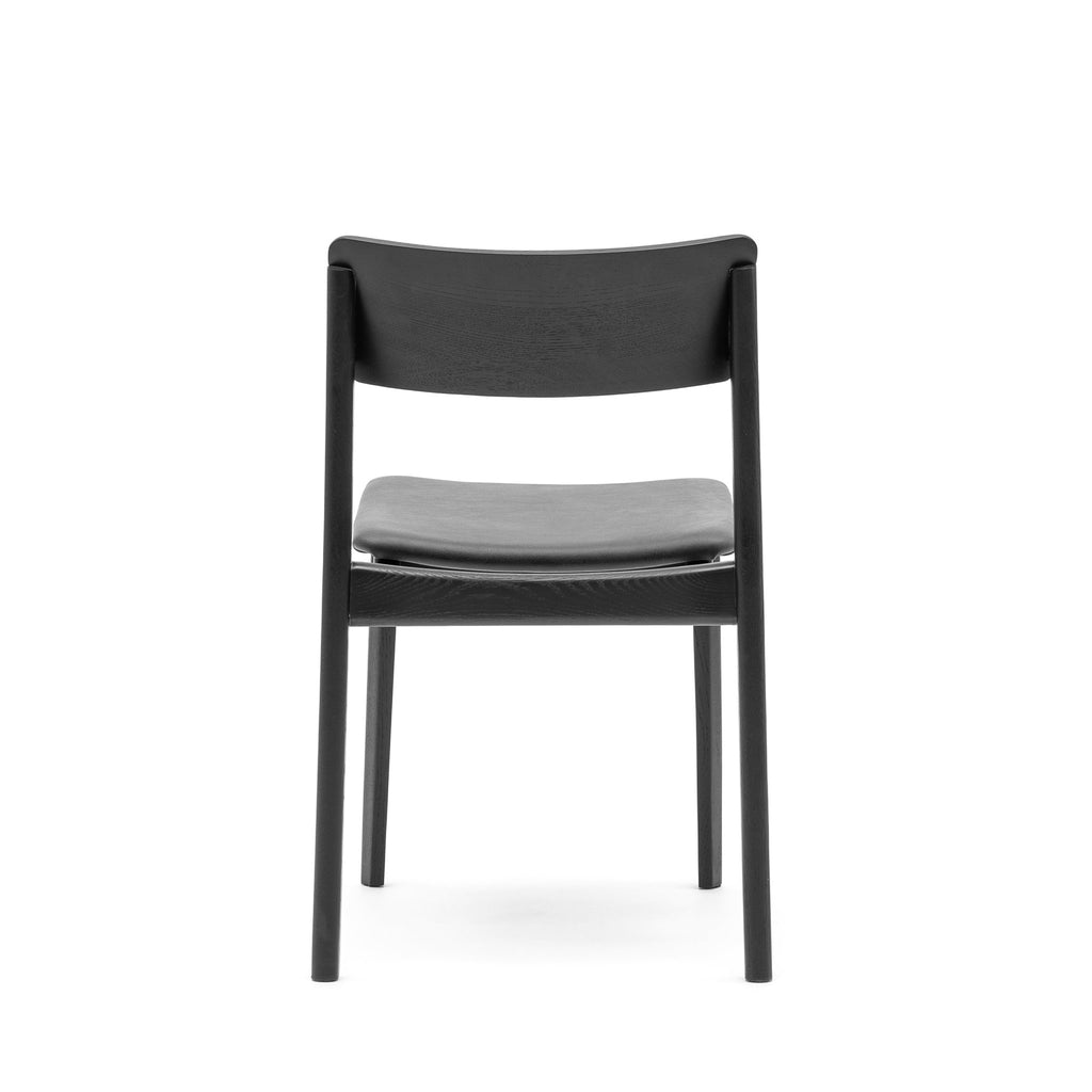 Poise Chair - Black Oak & Charcoal Leather - Loom Collection