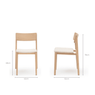 Poise Chair - Blonde Oak & Oatmeal - Dining Chairs Tolv Loom Collection Dubai