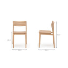 Poise Chair - Blonde Oak & Pecan Leather - Tolv Loom Collection Dubai