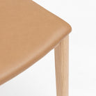 Poise Chair - Blonde Oak & Pecan Leather - Tolv Loom Collection Dubai