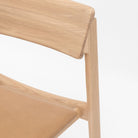 Poise Chair - Blonde Oak & Pecan Leather - Tolv Loom Collection Dubai