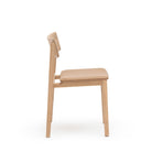 Poise Chair - Blonde Oak & Pecan Leather - Tolv Loom Collection Dubai
