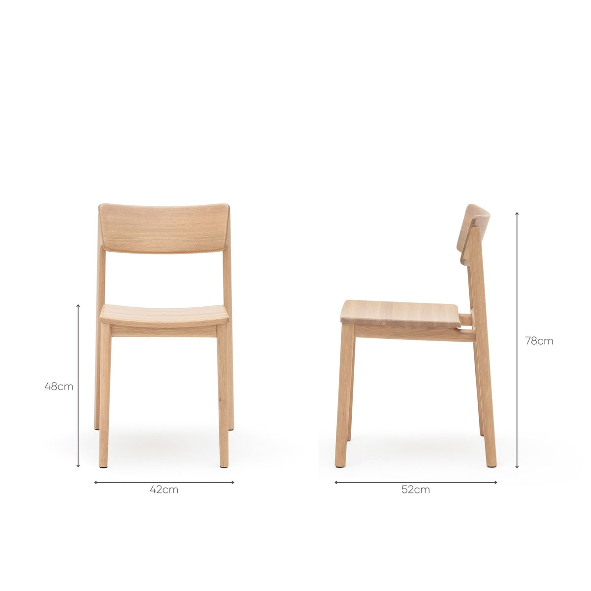 Poise Chair - Blonde Oak - Dining Chairs Tolv Loom Collection Dubai