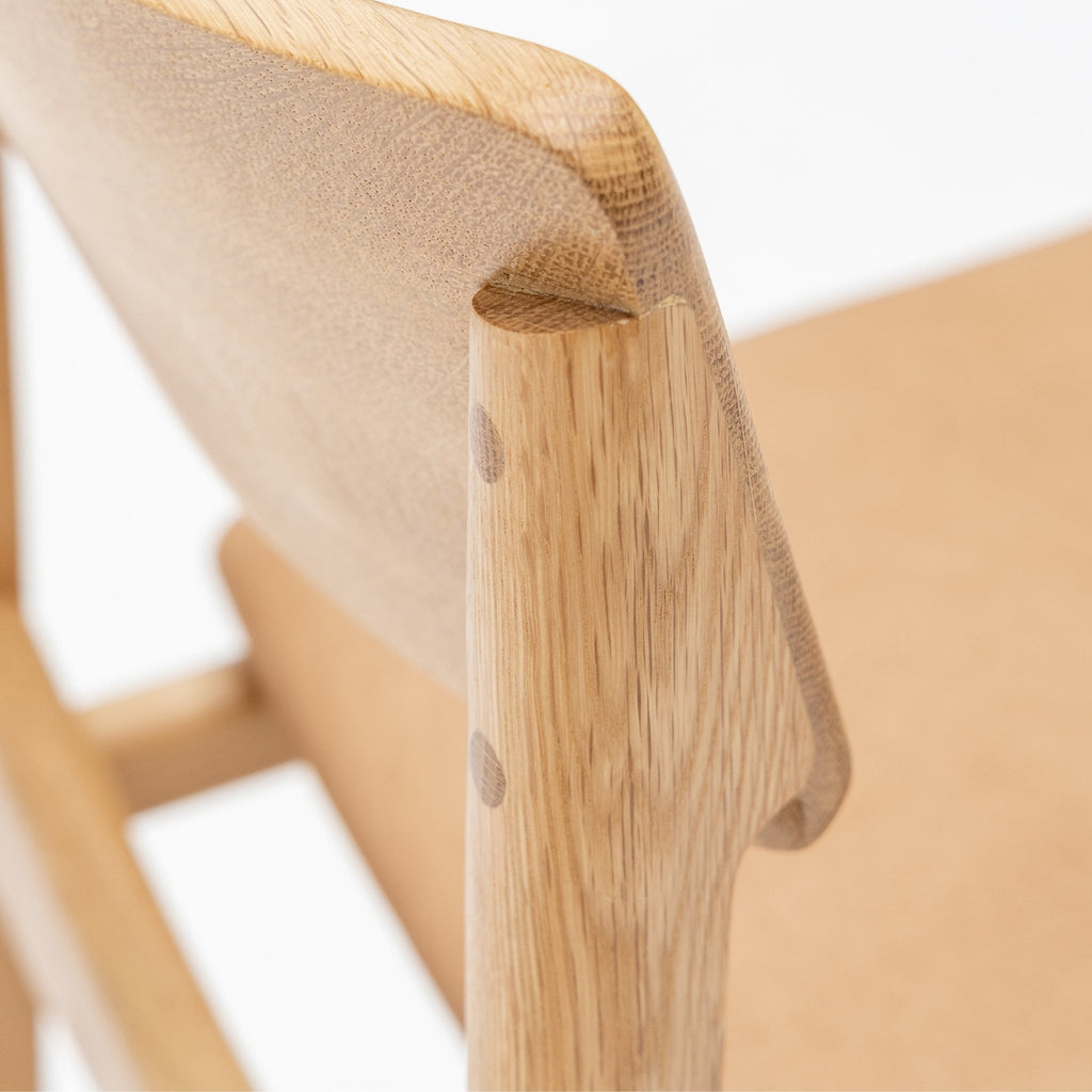 Poise Chair - Pecan Leather - Loom Collection