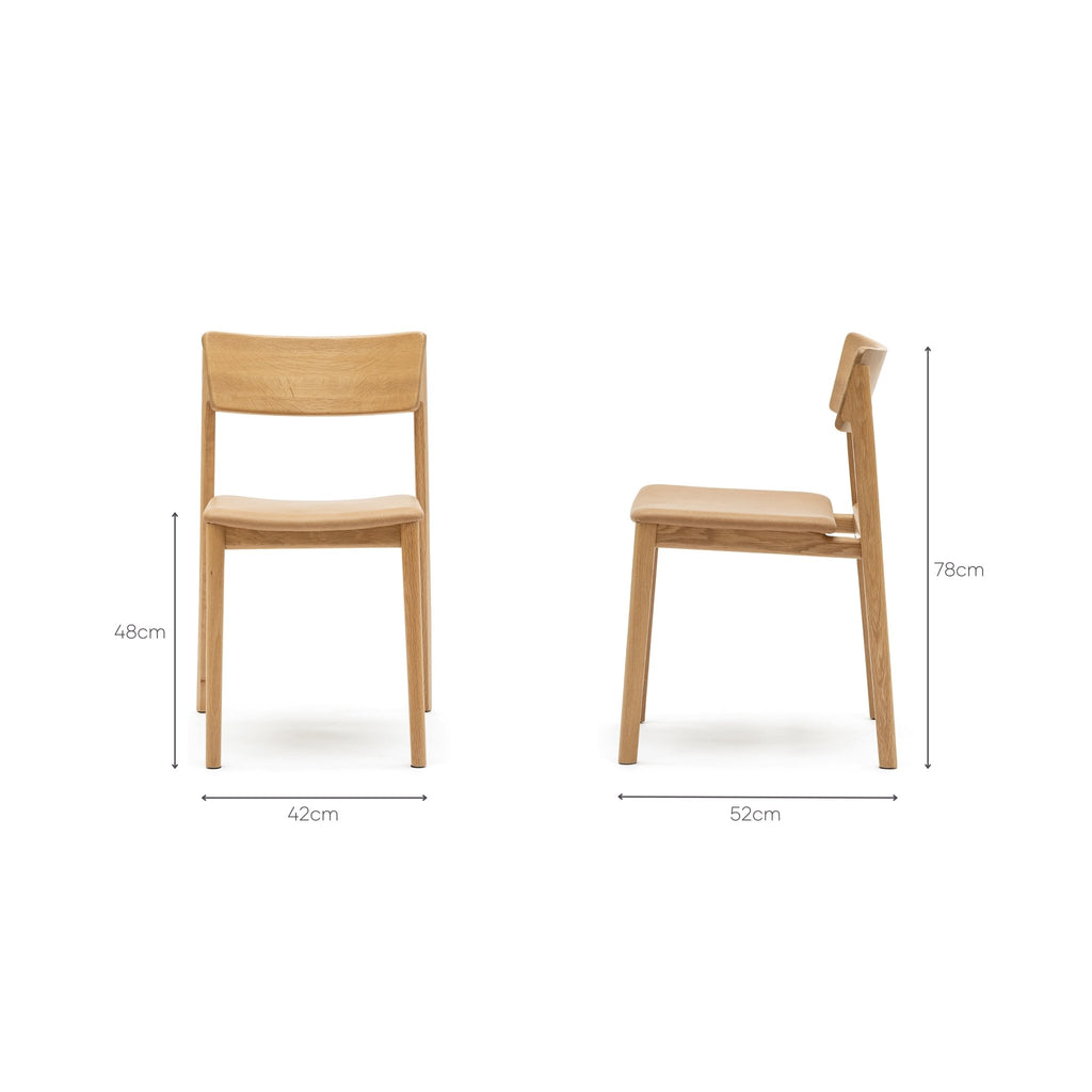 Poise Chair - Pecan Leather - Loom Collection