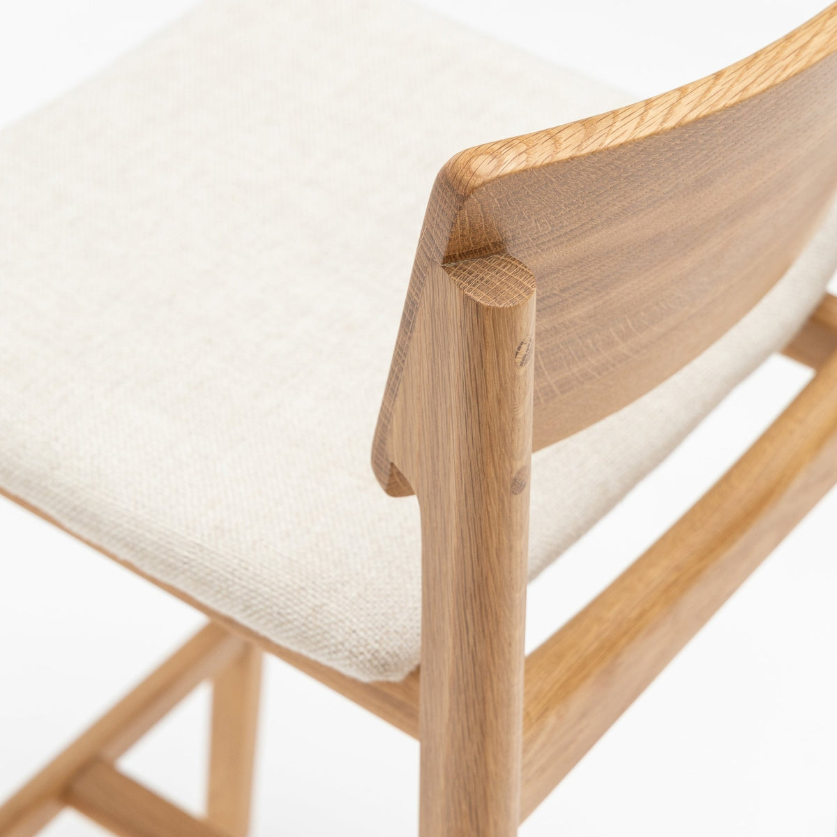 Poise Counter Chair - Light Oak & Oatmeal