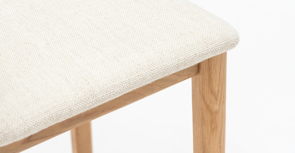 Poise Counter Chair - Light Oak & Oatmeal.