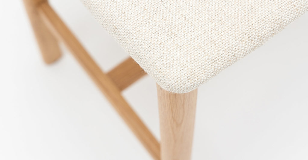 Poise Counter Chair - Light Oak & Oatmeal.