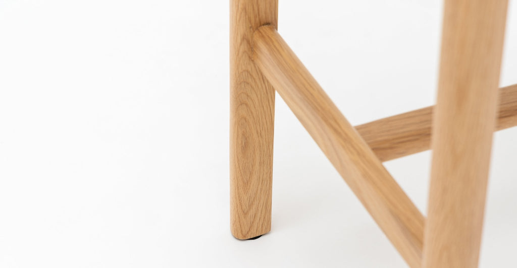 Poise Counter Chair - Light Oak & Oatmeal.