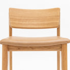 Poise Counter Chair - Light Oak & Pecan Leather