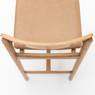 Poise Counter Chair - Light Oak & Pecan Leather