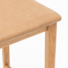 Poise Counter Chair - Light Oak & Pecan Leather