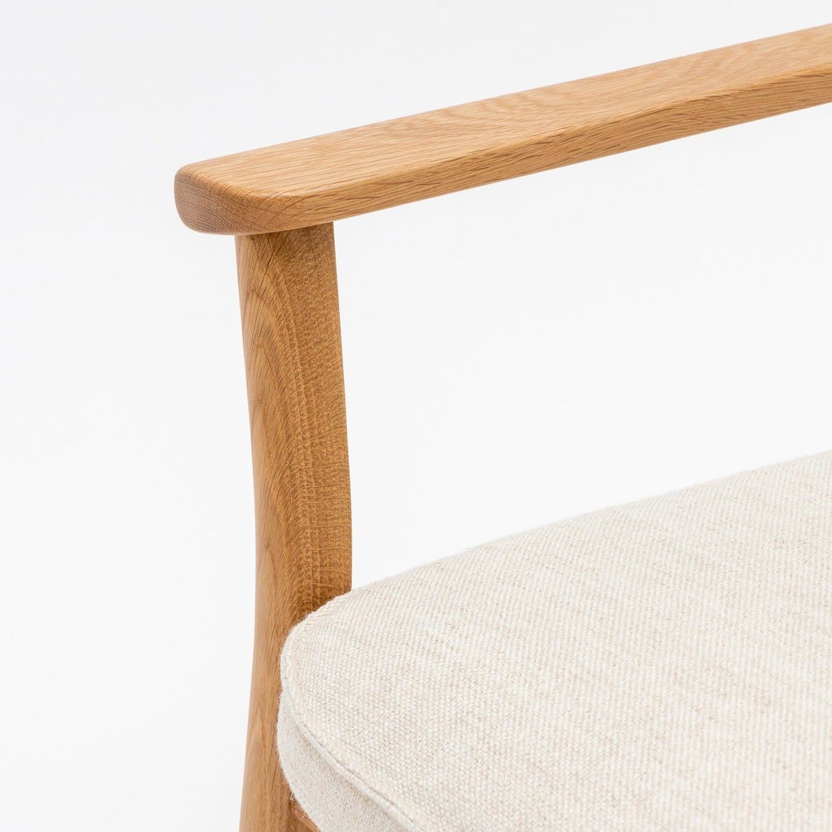 Poise Lounge Chair - Light Oak & Oatmeal
