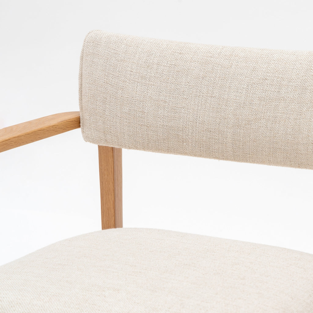 Poise Lounge Chair - Light Oak & Oatmeal - Loom Collection