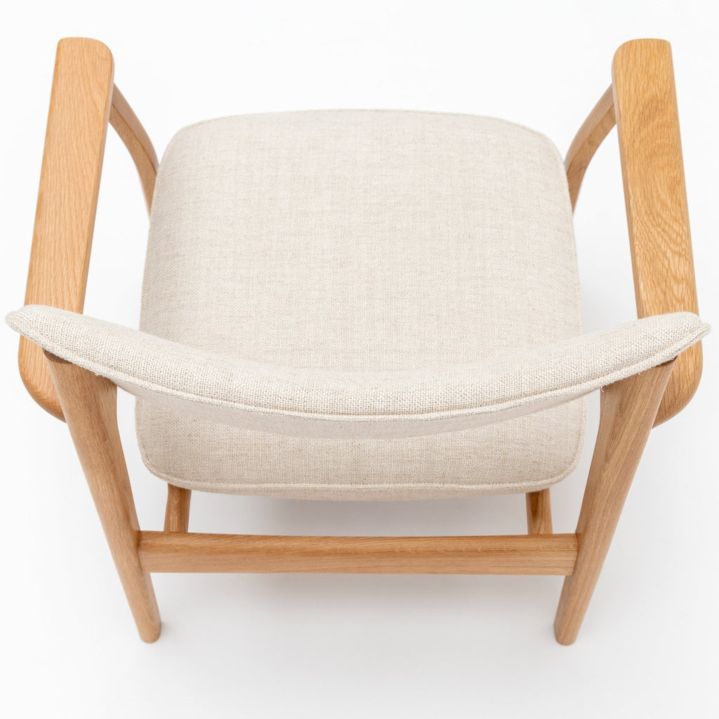 Poise Lounge Chair - Light Oak & Oatmeal - Loom Collection