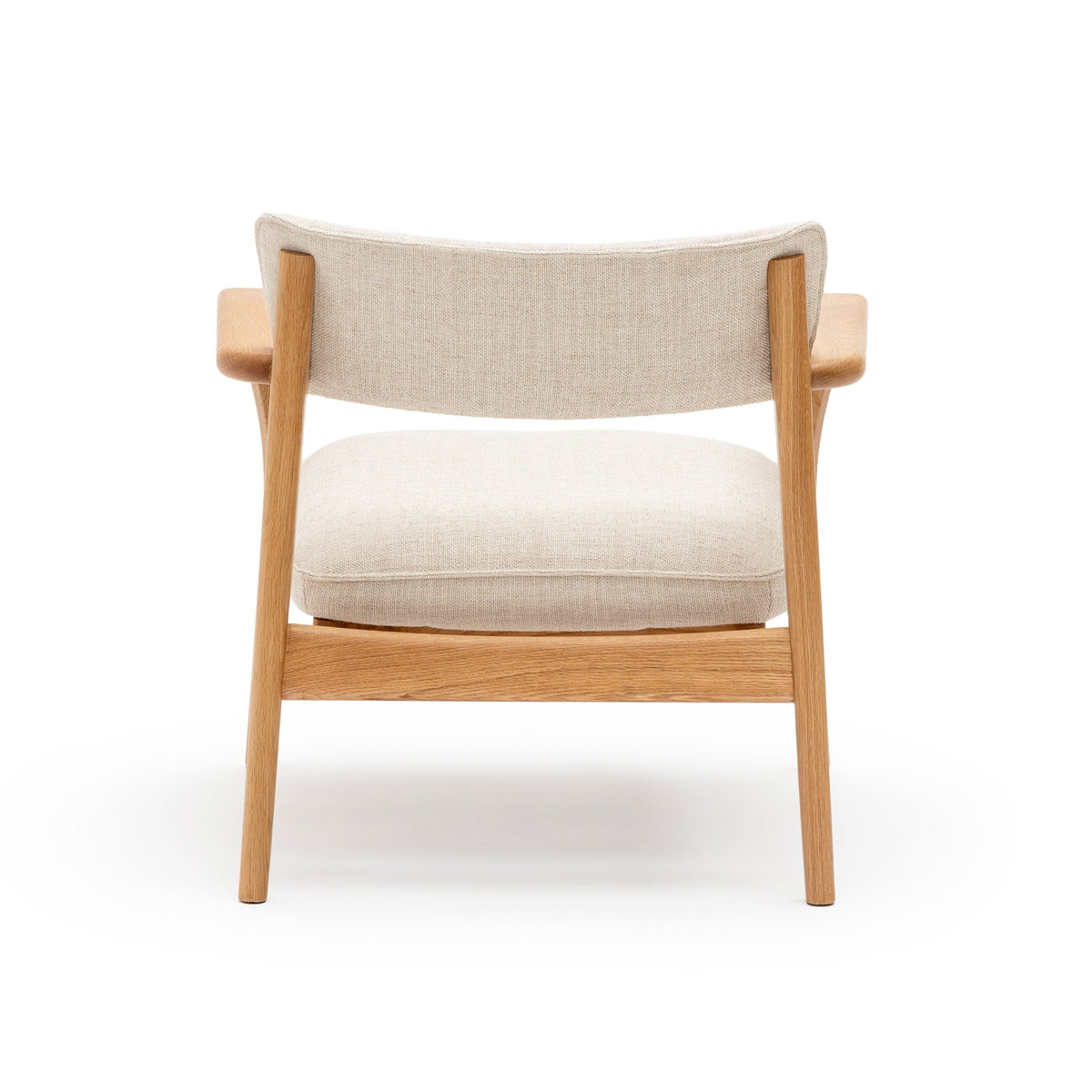 Poise Lounge Chair - Light Oak & Oatmeal