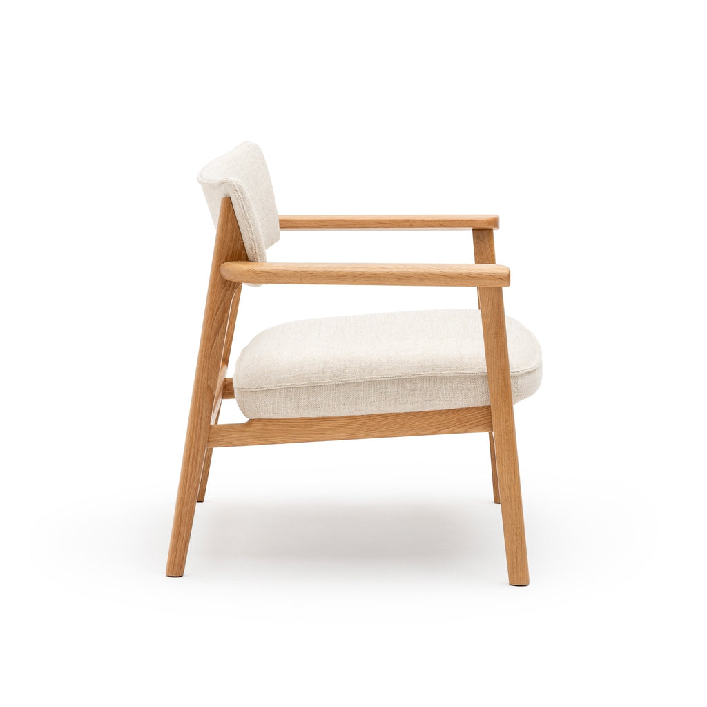 Poise Lounge Chair - Light Oak & Oatmeal - Loom Collection