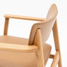 Poise Lounge Chair - Light Oak & Pecan Leather