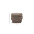 Popper Ottoman - Mocha - Ottomans Loom Collection Loom Collection Dubai
