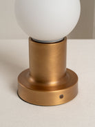 Porta - Aged Brass And Opal Rechargeable Table Lamp