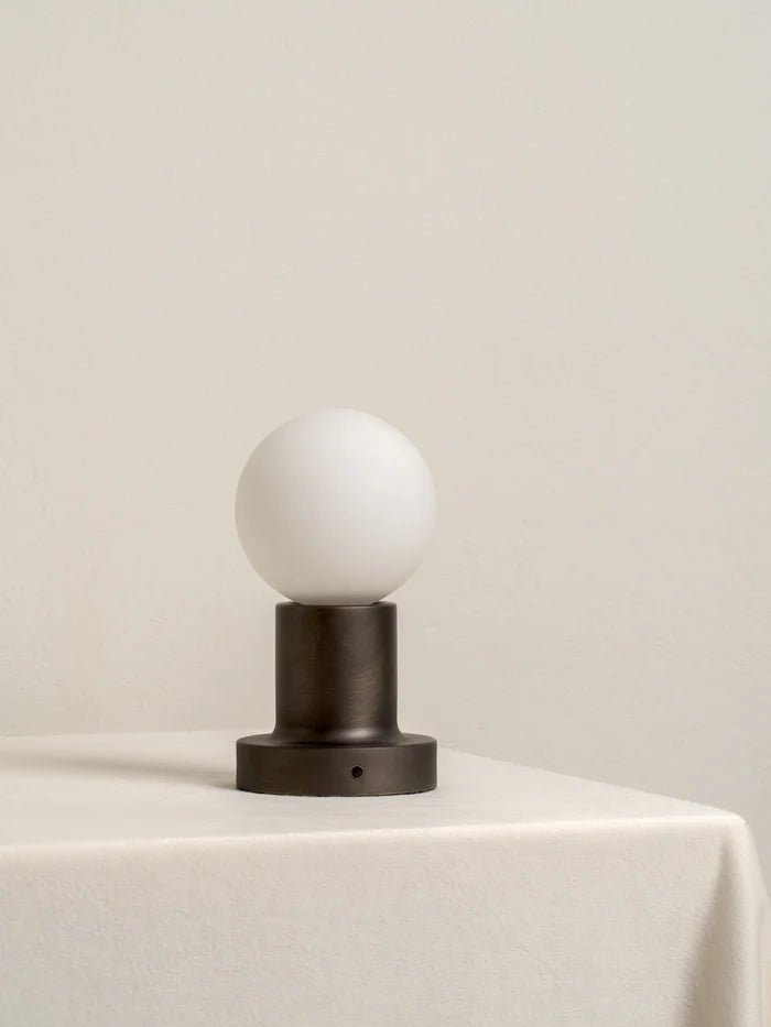 Porta - Bronze And Opal Rechargeable Table Lamp - Table Lamps Lights&Lamps Loom Collection Dubai