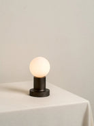 Porta - Bronze And Opal Rechargeable Table Lamp - Table Lamps Lights&Lamps Loom Collection Dubai
