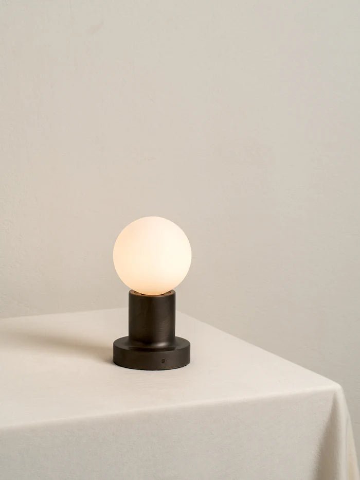 Porta - Bronze And Opal Rechargeable Table Lamp - Table Lamps Lights&Lamps Loom Collection Dubai